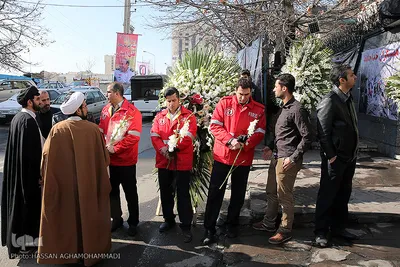 همدردی مردم با خانواده فرمانده شهید آتش نشان «علی امینی»