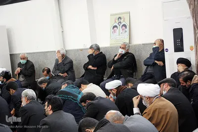 مجلس عزاداری شهادت حضرت زهرا(س) در بیت آیت الله مدرسی در یزد
