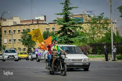 حرکت کاروان شادی عید غدیر در همدان