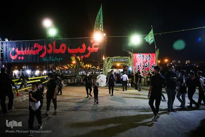 عزاداری شب سوم محرم در بلوار نماز مشهد
