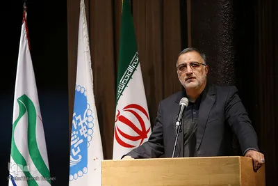 علیرضا زاکانی، نماینده سابق مردم تهران در مجلس شورای اسلامی در آیین ملی چهل سالگی انقلاب اسلامی
