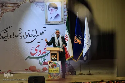 سخنرانی سردار علی فضلی، فرمانده دانشگاه افسری امام حسین (ع) در همایش تجلیل از خانواده شهدا و ایثارگران اهواز