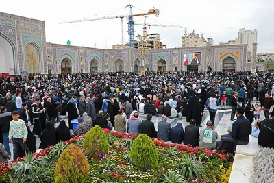 حضور و سخنرانی در اجتماع زائران و مجاوران حرم مطهر رضوی