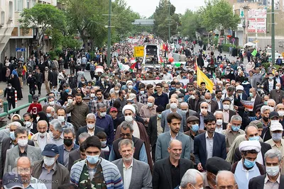 راهپیمایی روز قدس در قزوین‎‎