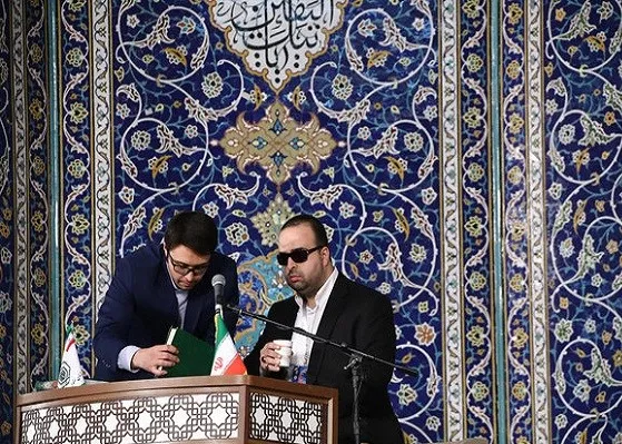 ¿Quién representa a Irán en la competencia internacional coránica para los discapacitados visuales?