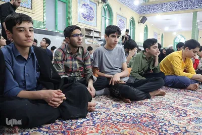 مراسم اعتکاف دانش آموزی در سمنان