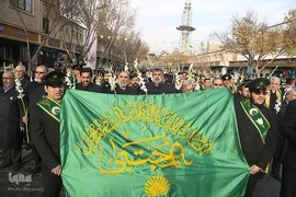 مراسم تعویض پرچم آستان مقدس حضرت عبدالعظیم حسنی(ع)