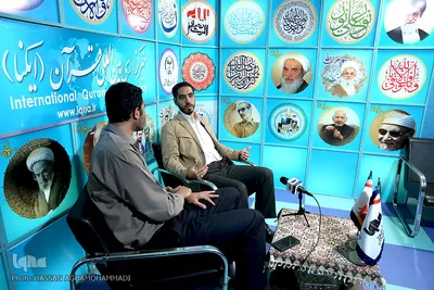 حضور هادی موحد امین، قاری بین‌المللی قرآن کریم در غرفه ایکنا