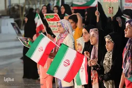 تجمع مردم اهواز در حمایت از جبهه مقاومت