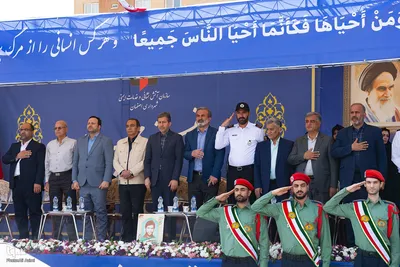 مراسم رژه ناوگان آتش‌نشانی اصفهان