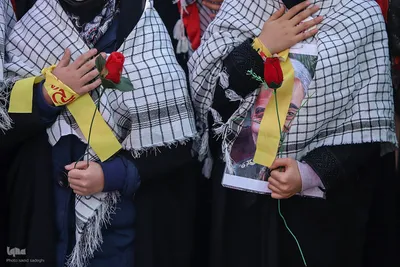 تشییع پیکر مطهر پنج شهید گمنام در تبریز‎