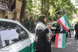 تجمع اعتراضی خانواده شهدا و ایثارگران در محکومیت حملات رژیم صهیونیستی و آمریکا