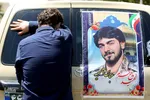 پیکر مطهر شهید مدافع حرم «عباس آسمیه» در کرج