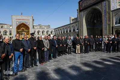 مراسم تشییع کاظم محمدزاده در حرم مطهر رضوی