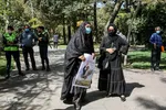 تجمع افغانستانی‌های مقیم مشهد در مقابل کنسولگری پاکستان

