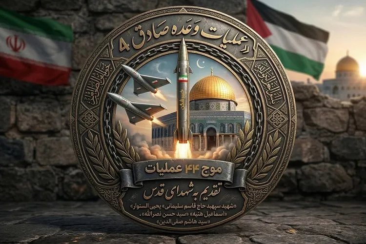 اجرای موج ۴۴ عملیات وعده صادق 4 با گرامیداشت یاد شهدای طریق القدس