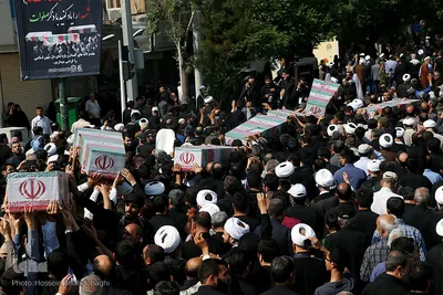 ⁨تشییع 7 شهید گمنام دفاع مقدس در سالروز شهادت امام جعفر صادق(ع)⁩