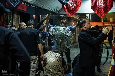 مراسم عزاداری دهه دوم محرم در هیئت هنر