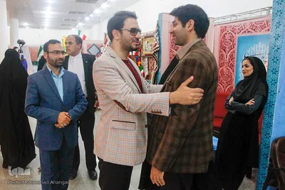 حامد شاکرنژاد قاری بین‌المللی قرآن 
و محمدامین صالحی نژاد معاون فرهنگی سازمان جهاد دانشگاهی خوزستان 