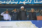 رژه نیروهای مسلح در اولین روز دفاع مقدس در همدان