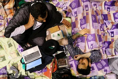 مراسم اعتکاف دانشجویی در دانشگاه تهران