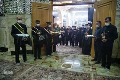 آیین غباررویی ضریح امامزاده موسی مبرقع