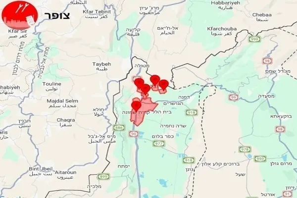 Réponse du Hezbollah à l'agression israélienne par des missiles