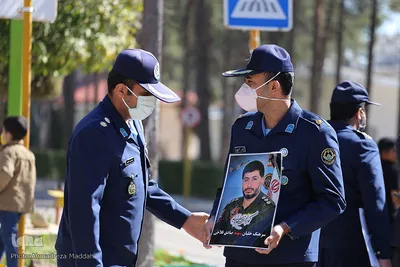 مراسم تشییع پیکر مطهر شهید سرهنگ دوم خلبان «صادق فلاحی» در شیراز‎‎