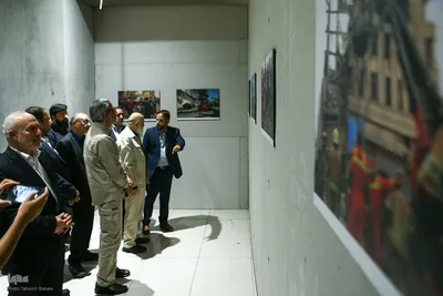 آیین افتتاح نمایشگاه عکس «تهران؛ خط مقدم مقاومت»