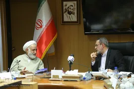 سید محمد بطحایی و حجت الاسلام محسن قرائتی