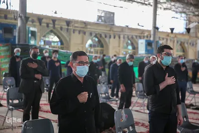 مراسم روضه خوانی صبح عاشورا ۱۴۰۰ در مسجد شهدای شیراز‎‎