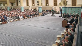 دیدار شرکت کنندگان در مسابقات بین‌المللی قرآن با رهبر معظم انقلاب