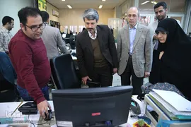 بازدید جلیل کوهپایه‌زاده، رئیس دانشکده علوم پزشکی ساوه از تحریریه خبرگزاری ایکنا