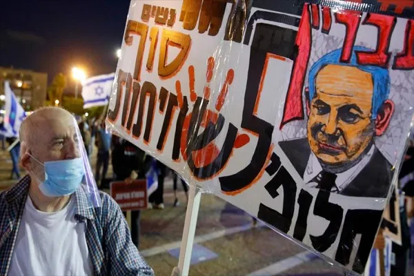 Israelíes protestan contra dictadura de Netanyahu: No puedo respirar