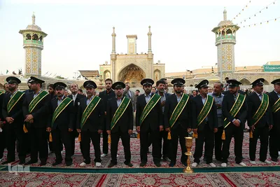 آئین تعویض پرچم حرم حضرت معصومه(س)