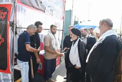بازدید نماینده ولی فقیه در آذربایجان غربی از روند ارائه خدمات به زائران اربعین در تمرچین‎