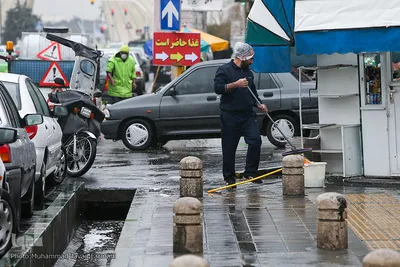 بارش باران در تهران 