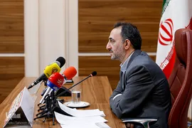 محمد اسحاقی، مدیر کارگروه فرهنگی در نشست خبری چهلمین سالگرد پیروزی انقلاب اسلامی