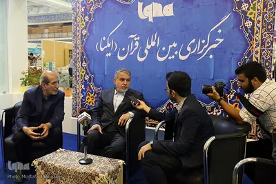 میهمانان غرفه خبرگزاری ایکنا در سیزدهمین روز نمایشگاه قران کریم