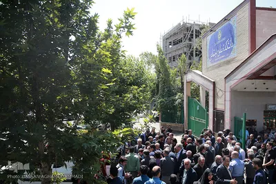 مراسم تشییع پیکر مرحوم «محمد امین قانعی راد» رئیس سابق انجمن جامعه‌شناسی ایران
