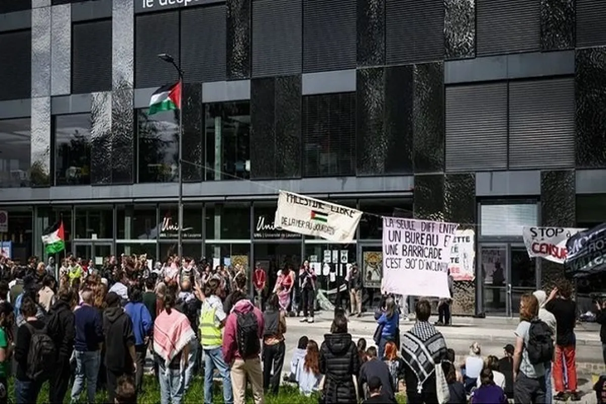 瑞士洛桑大学爆发反犹太复国主义示威活动