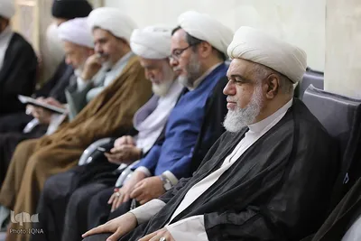مجلس ترحیم آیت الله فیاض و گرامیداشت شهدای جنگ ۱۲ روزه در حرم بانوی کرامت