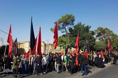 آیین پیاده‌روی جاماندگان اربعین حسینی در شیراز
