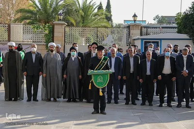 آیین تعویض پرچم آستان مقدس حضرت سیدعلاءالدین حسین(ع)‎‎