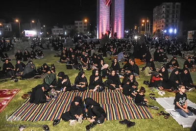 عزاداری شب هشتم محرم در سمنان‎