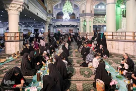 سفره افطار 2هزار نفری در شب ولادت امام حسن مجتبی (ع)