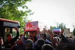 مراسم تشییع پیکر شهیدان مصطفی امینی و عبدالحسین شیخ‌کوپایی