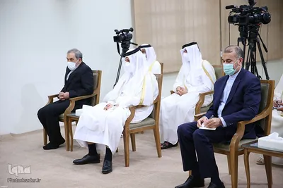 دیدار امیر قطر و هیئت همراه با رهبر معظم انقلاب