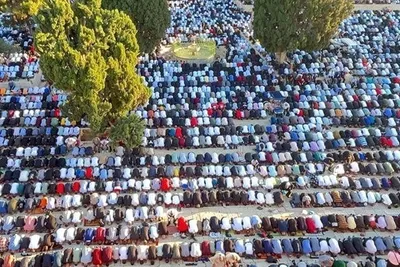 150.000 Muslime verrichten Gebet zum Opferfest in Al-Aqsa-Moschee + Fotos