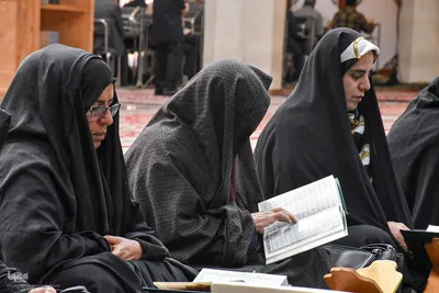 جزءخوانی قرآن در حرم مطهر شاهچراغ(ع)